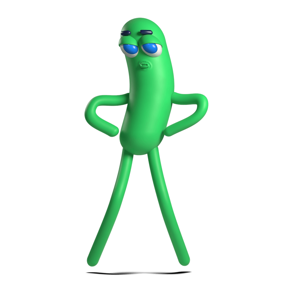 Nobody with hands on hips and half-closed eyes